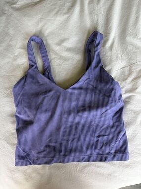 lululemon athletica Ribbed Violet Tank Top